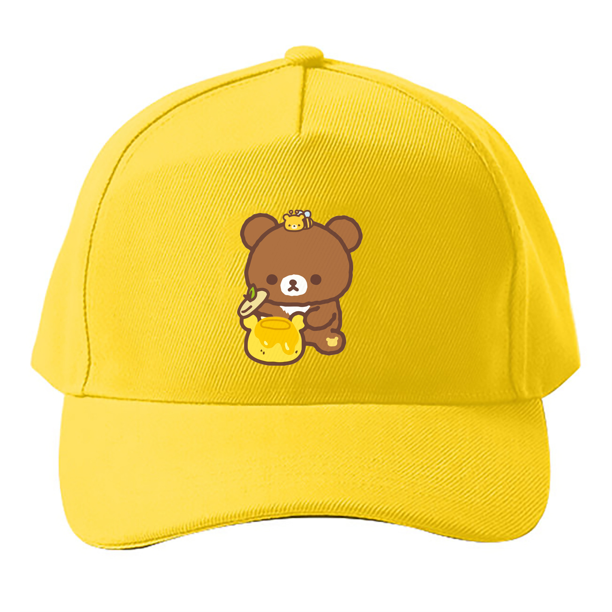 （画像用） リラックマ リラックマ キイロイトリ Rilakkuma Korilakkuma Kiiroitori ベースボールキャップ 綿100％ 男女兼用 帽子 スポーツ